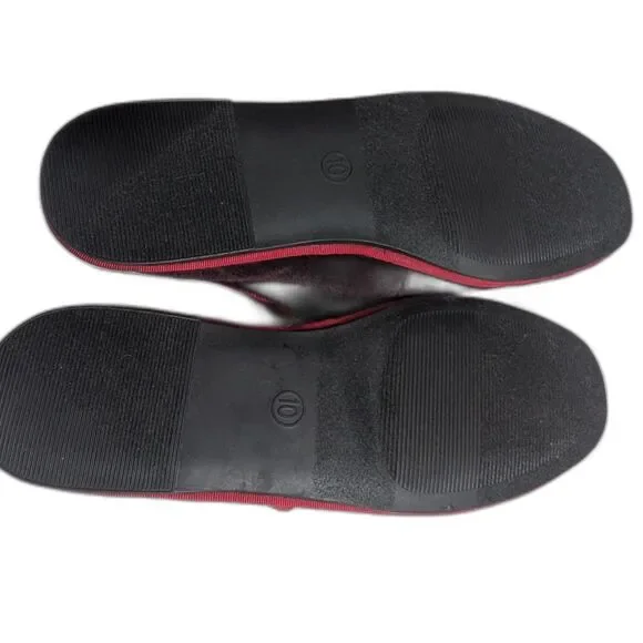 Women's Halston Ballet Flats -Universal Thread- Burgundy Size 10 - Picture 4 of 8